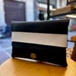 Black Vegan Leather Evening Clutch Handmade Vegan Leather Handbag 2