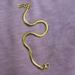Βραχιόλι Ασήμι Επιχρυσωμένη Αλυσίδα Snake 81086 6
