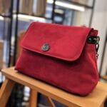 Τσάντα Χιαστί Suede Κόκκινο 2