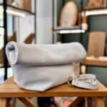 Τσάντα δερμάτινη Clutch – Λευκό 1