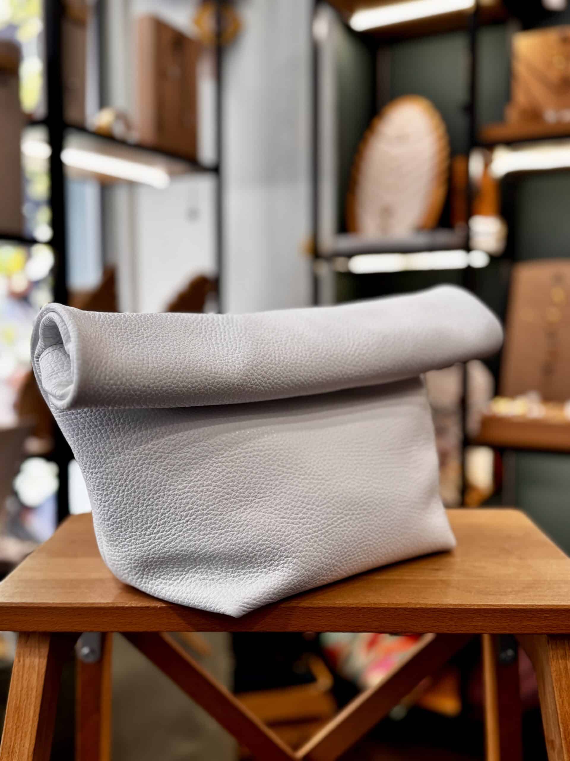 Τσάντα δερμάτινη Clutch – Λευκό 2