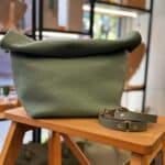 Τσάντα δερμάτινη Clutch – Πράσινο Μέντα 2