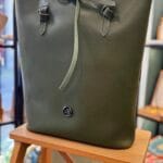Τσάντα Tote Ώμου Πράσινο Λαδί 2