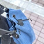 Τσάντα Χιαστί Πουγκί Suede Μπλε 7