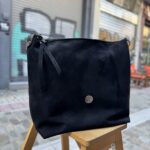 Τσάντα Ώμου Suede Μαύρο 1