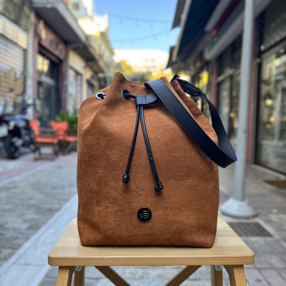 Τσάντα Χιαστί Πουγκί Suede Ταμπά 1