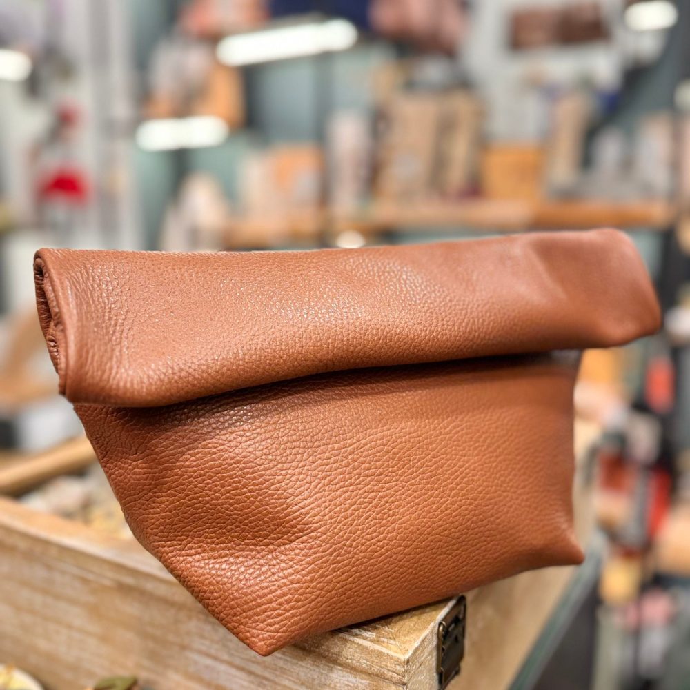 Τσάντα δερμάτινη Clutch Ταμπά Τσάντα δερμάτινη Clutch Ταμπά