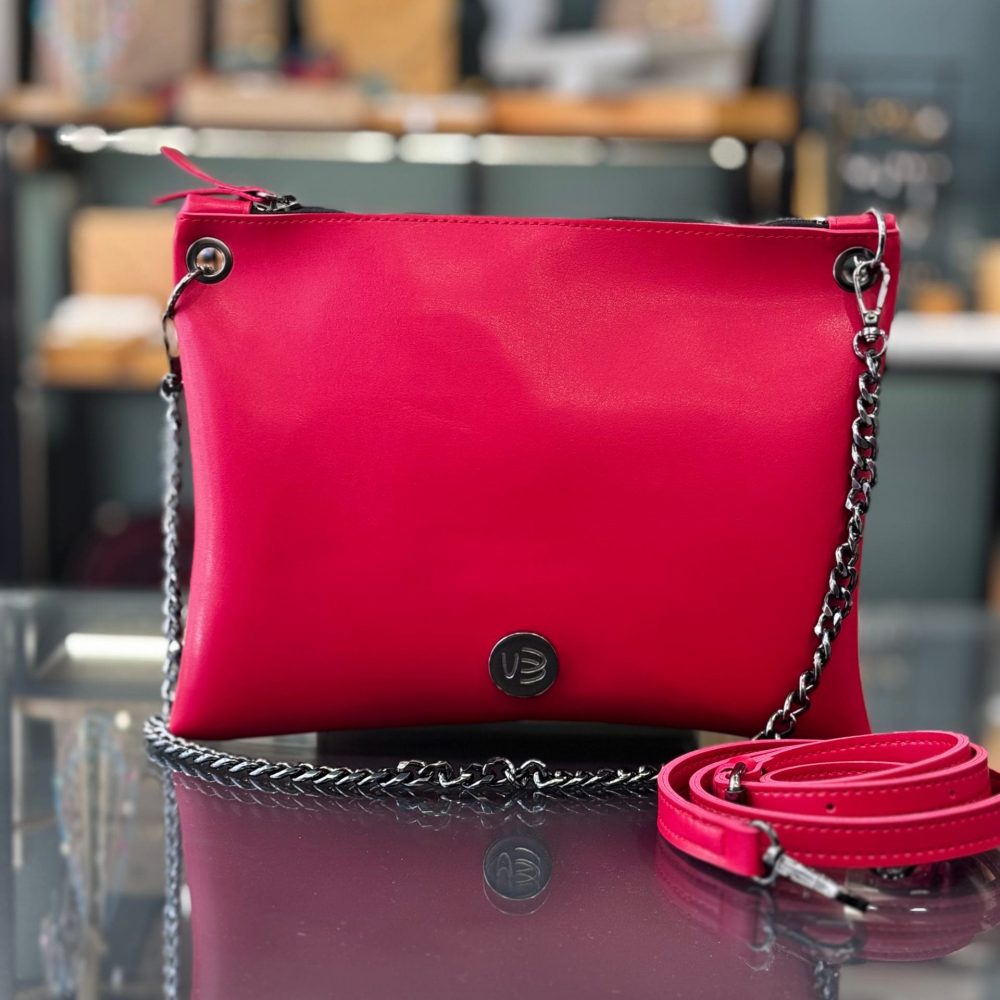 Τσάντα φάκελος χιαστί κόκκινο 2 Τσάντα φάκελος χιαστί κόκκινο 2