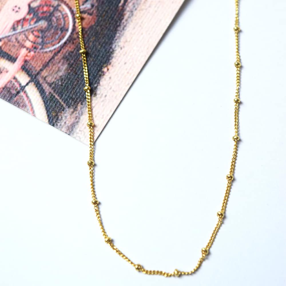 Αλυσίδα Ασήμι Επιχρυσωμένο - Beads