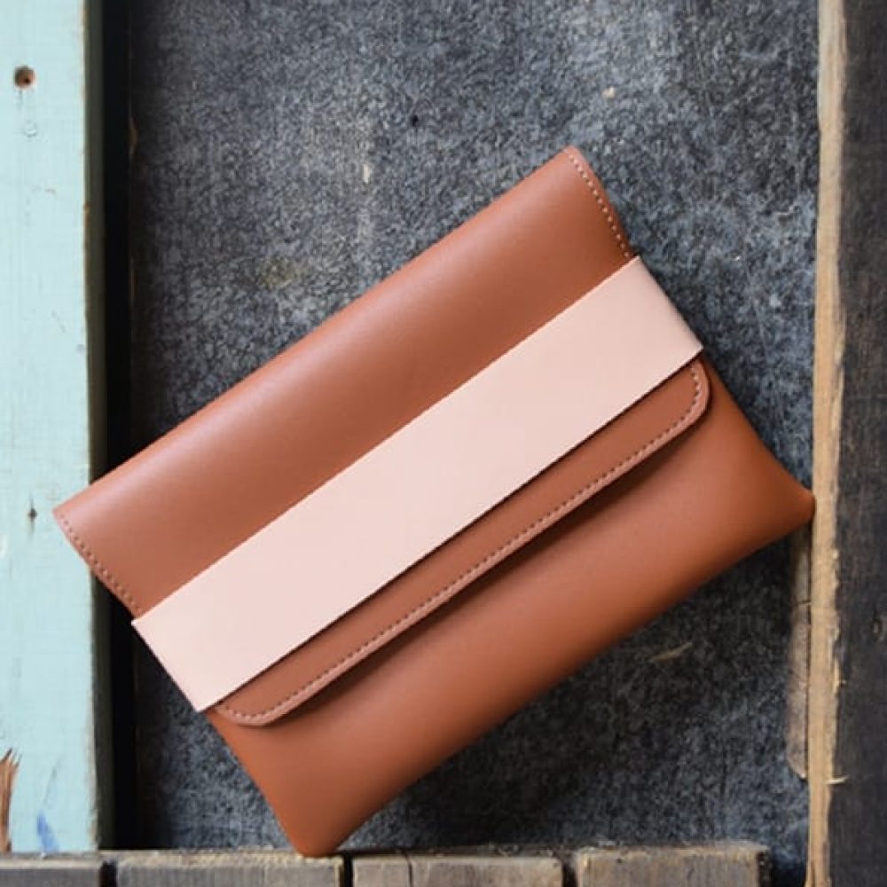 Τσάντα χειρός φάκελος - Ταμπά Nude